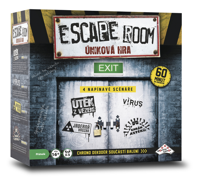 Fotografie z únikové deskové hry  ESCAPE ROOM: úniková hra - 4 scénáře od společnosti Blackfire